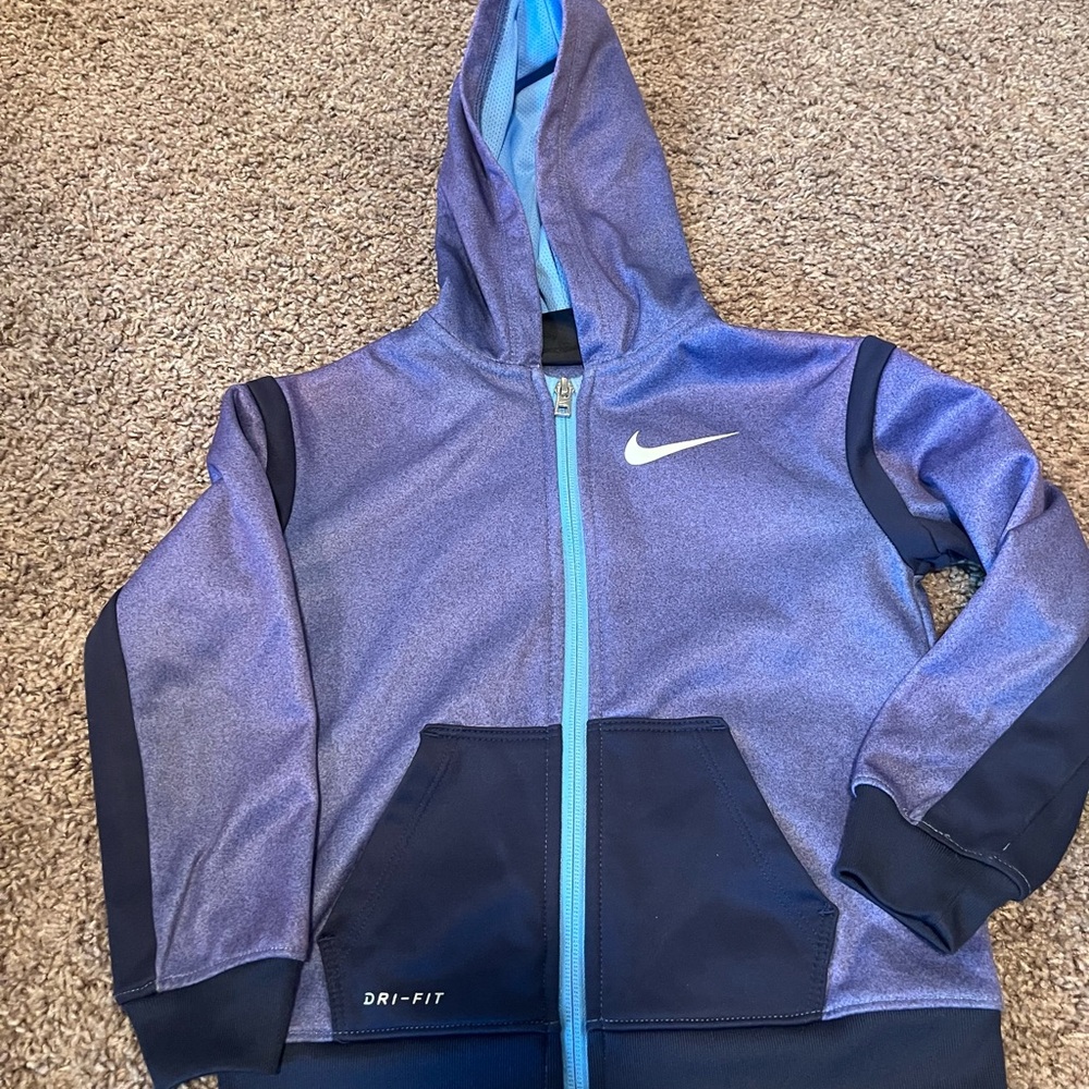 Nike Kids Blue and Black Jacket